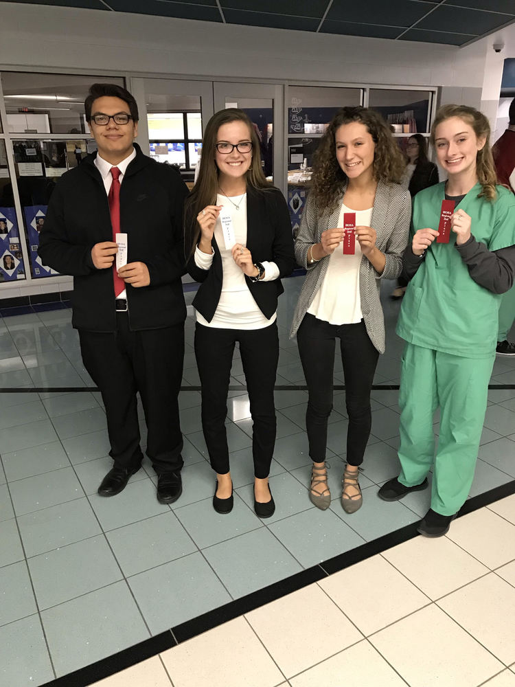 OHP Kenton HOSA students with their ribbons